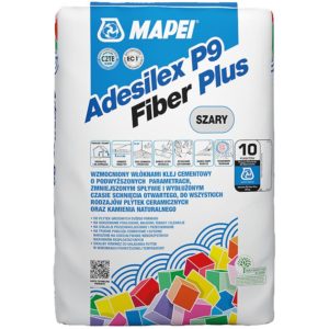 Lepidlo na obklady Mapei Adesilex P9 Fiber Plus C2TE 25 kg,šedé