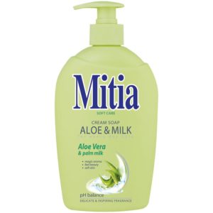 Mitia tek.mýdlo s dáv.aloe+milk 500 ml