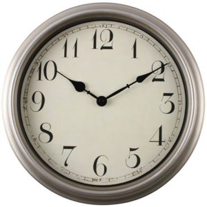 Nástěnné hodiny Raffles 34,5cm stříbrný