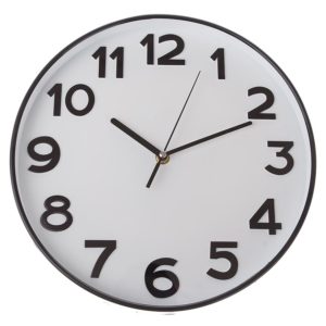 Plastové nástěnné hodiny PLO001 30.5×30.5×4.4 cm
