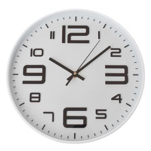 Plastové nástěnné hodiny PLO002 30.5×30.5×4.4 cm