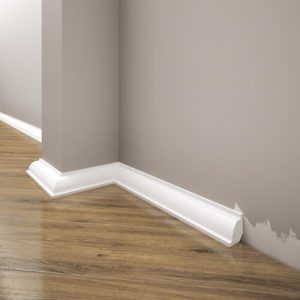 Podlahová lišta Elegance LPC-01-101 bílá mat