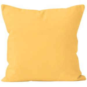 Polštář jednobarevný s výplní, žlutá,(201) 40×40 cm