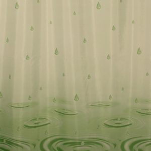 Sprchový zavěs 120/200 05942 kapka zelený