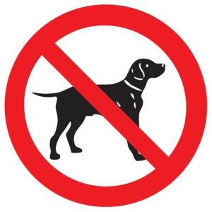Zákaz vstupu se psem – symbol