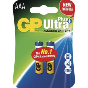 Alkalická baterie GP Ultra Plus AAA (LR03), 2 ks