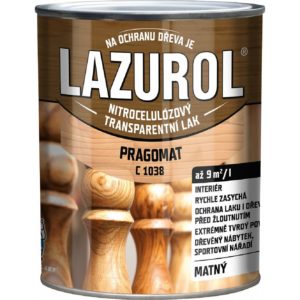 Lazurol Pragomat nitrocelulózový lak na dřevo 0,75l