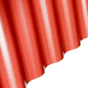 Vlnitá deska PVC 2000 x 900 x 1 mm červená
