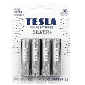 Baterie Tesla AA LR06 Silver+ 4 ks
