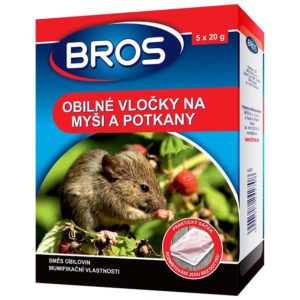 Bros – Obilné vločky na myši, krysy a potkany 5 x 20 g