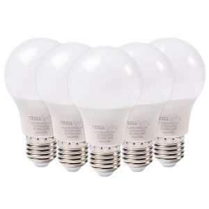 LED žárovka bulb 8W E27 3000K 806LM, 5 pack